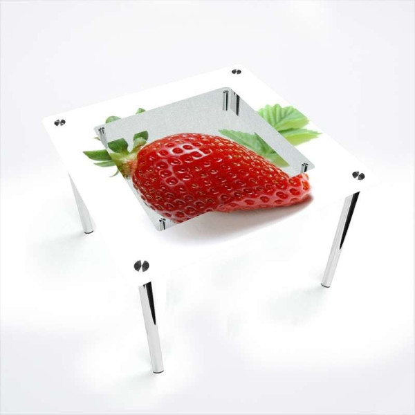 

БЦ-Стол квадратный с полкой Sweet berry 700х700 мм фотопечать (FP0813-3-2)