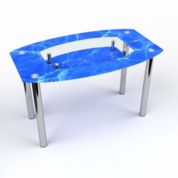 

БЦ-Стол бочка с полкой Acqua 1200х750 мм фотопечать (B2018-1-2)