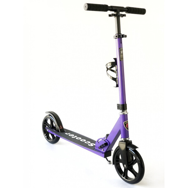 

Самокат городской Scooter с подстаканником складной фиолетовый