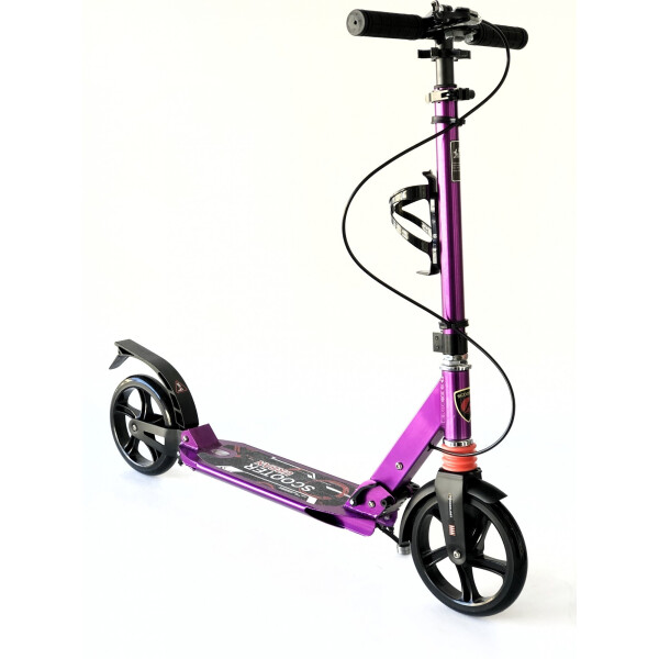 

Самокат городской Scooter складной с клипсой и подстаканником розовый