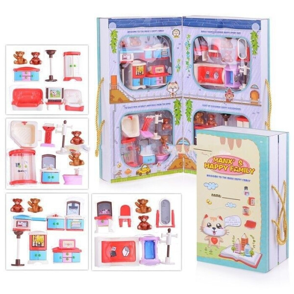 

Игровой набор Shantou Мебель в книжке (HY-061AE)
