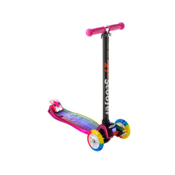 

Самокат Scooter 0072D детский для девочки хамелеон 2