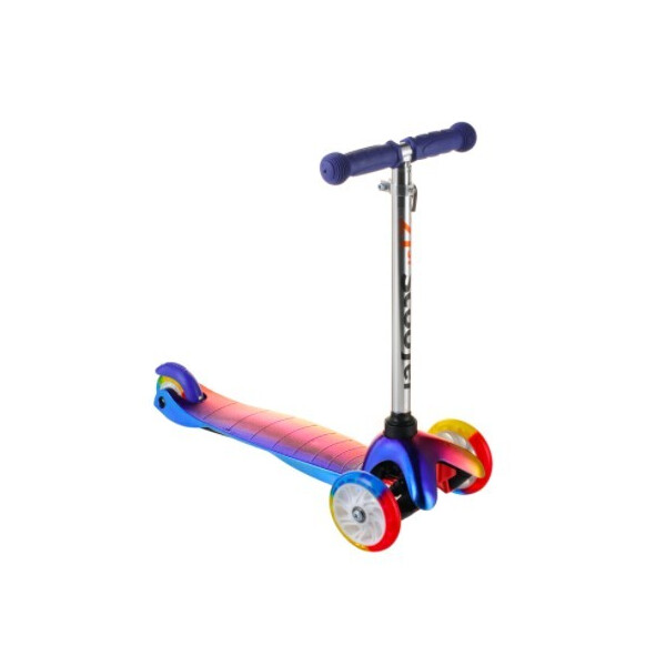 

Самокат детский от 1 года Scooter 0073D хамелеон с синим рулем