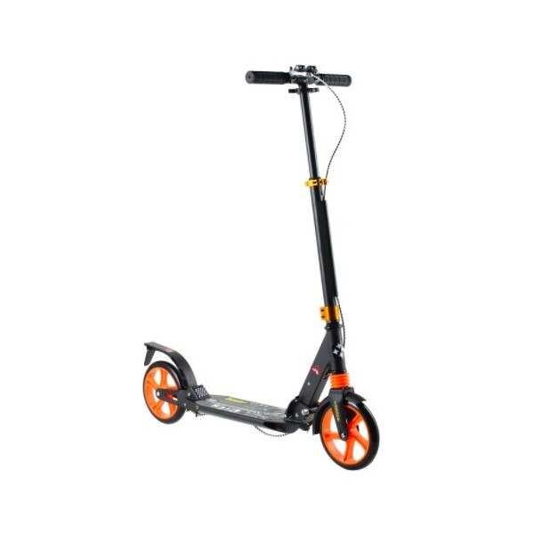 

Самокат складной с амортизаторами ручной тормоз Scooter 119D черный