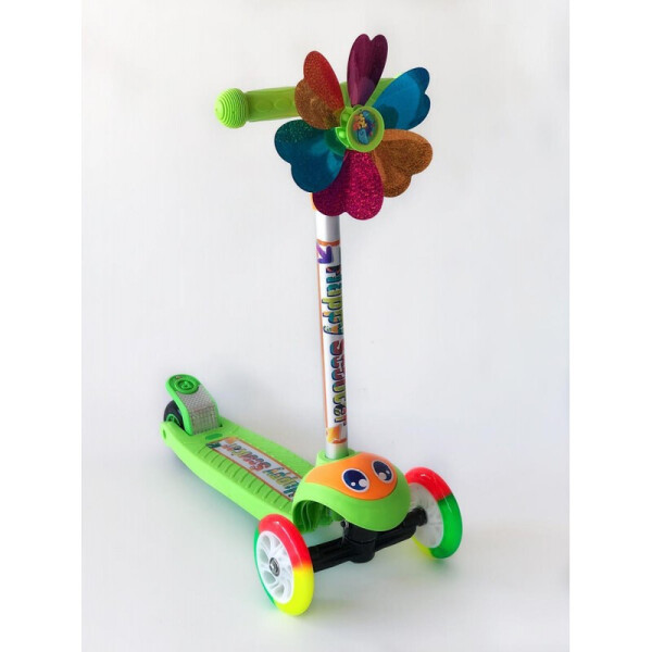 

Самокат Happy Scooter с украшениям салатовый