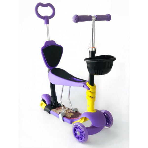 

Самокат-беговел 5 в 1 QD ScooTer PH5 фиолетовый