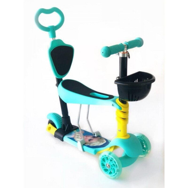 

Самокат-беговел 5 в 1 QD ScooTer PH5 бирюзовый