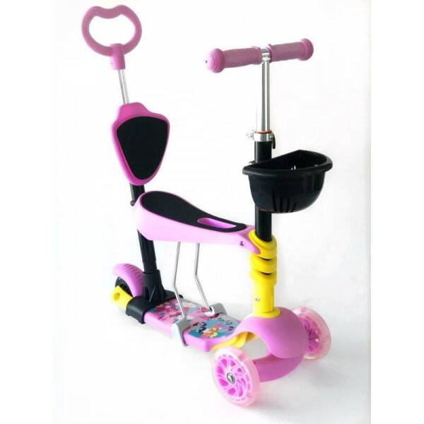 

Самокат-беговел 5 в 1 QD ScooTer PH5 розовый