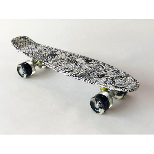 

Скейт Penny Board детский городской до 80 кг мультицвет черно-белый