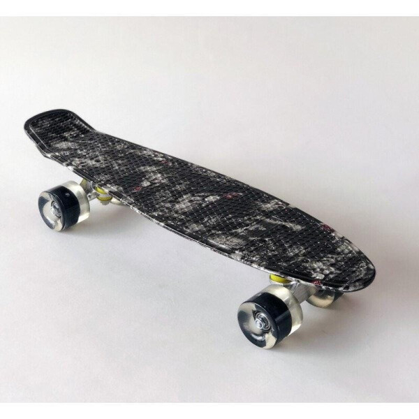 

Скейт Penny Board детский городской до 80 кг мультицвет черный