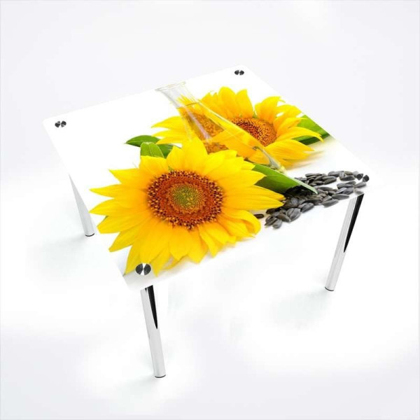 

БЦ-Стол квадратный Sunflower 900х900 мм фотопечать (FP1949-2-4)