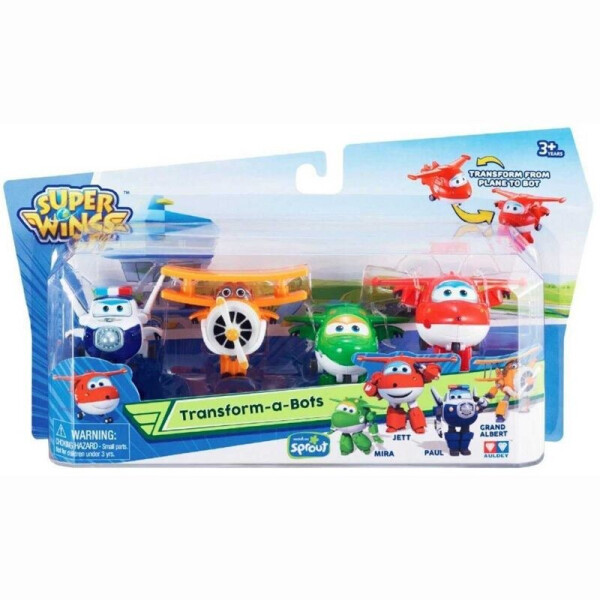

Игровой набор Super wings фигурки Jett, Mira, Paul, Grand Albert YW710610 (EU710610)