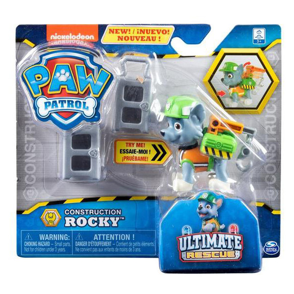 

Коллекционная фигурка Spin Master Paw Patrol Рокки с механической функцией (SM16655/9253)
