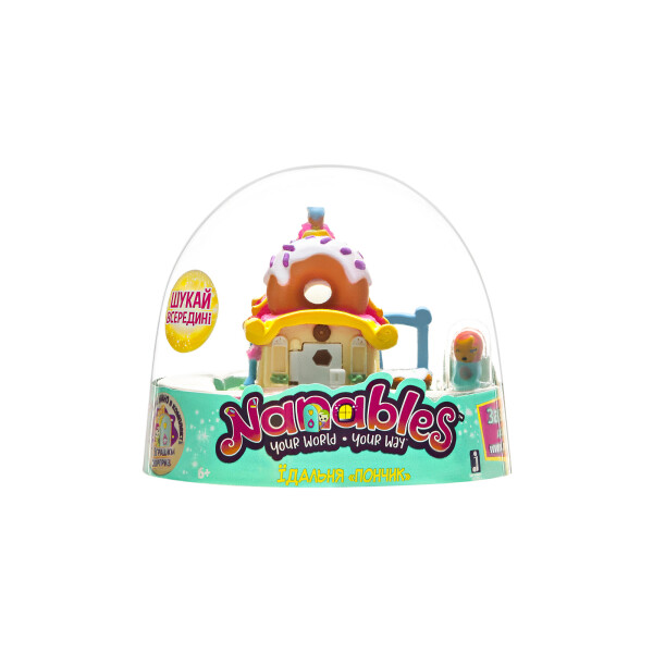 

Игровая фигурка Nanables Jazwares Small House Город сладостей Столовая Пончик (NNB0011)