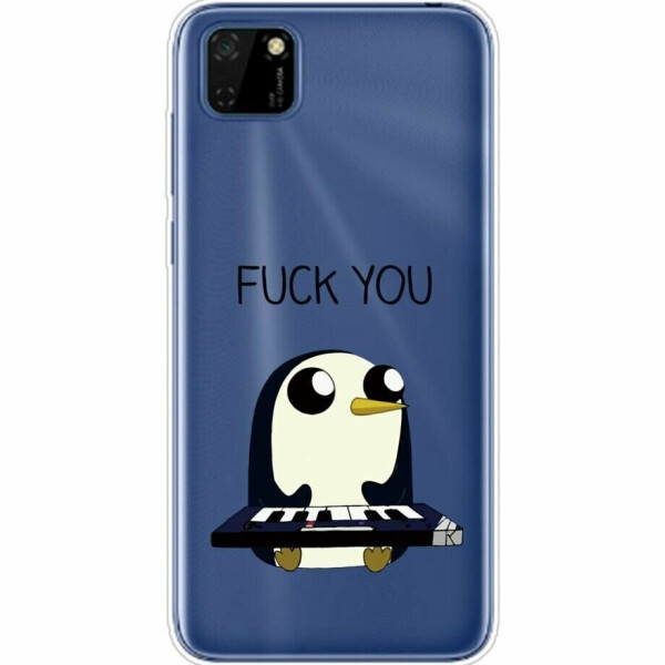 

Силиконовый (TPU) чехол Deexe Pretty Glossy для Huawei Y5p - Penguin
