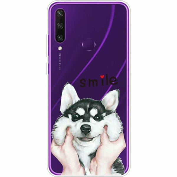 

Силиконовый (TPU) чехол Deexe Pretty Glossy для Huawei Y6p - Smile Dogs