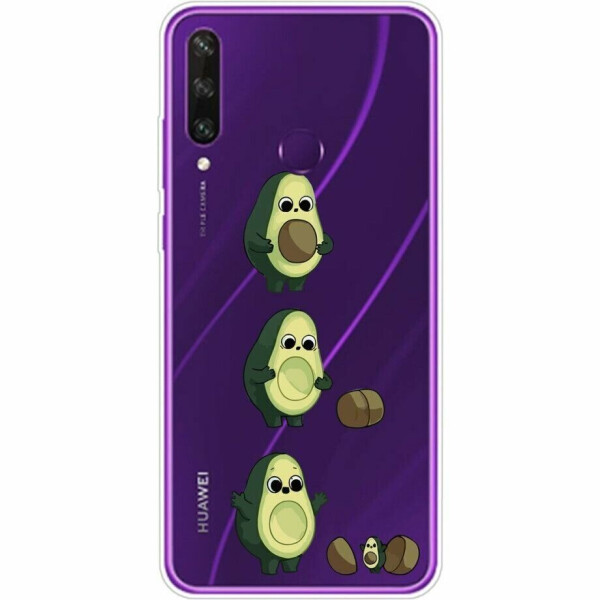 

Силиконовый (TPU) чехол Deexe Pretty Glossy для Huawei Y6p - Avocado