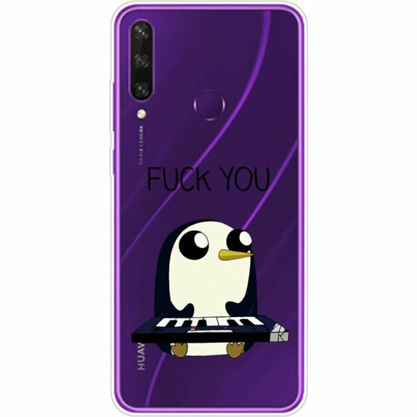 

Силиконовый (TPU) чехол Deexe Pretty Glossy для Huawei Y6p - Penguin