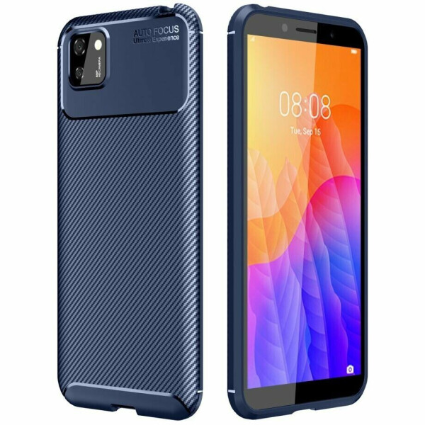 

Защитный чехол Deexe Fusion для Huawei Y5p - Blue