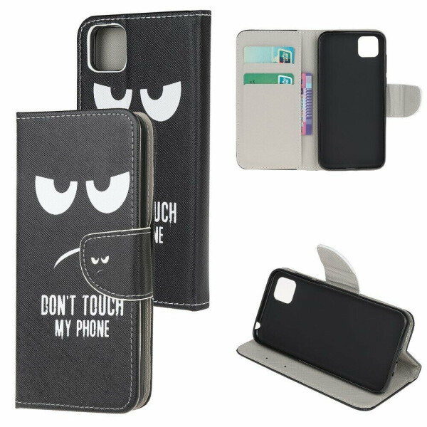 

Чехол-книжка Deexe Color Wallet для Huawei Y5p - Don't Touch My Phone