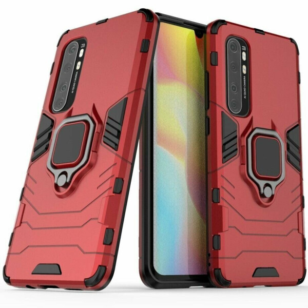

Защитный чехол Deexe Hybrid Case для Xiaomi Mi Note 10 Lite - Red