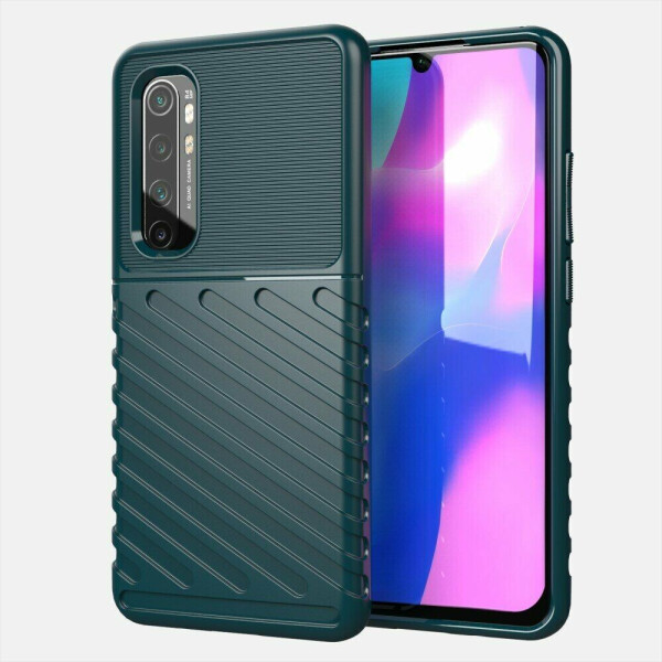 

Защитный чехол Deexe Thunder Series для Xiaomi Mi Note 10 Lite - Green