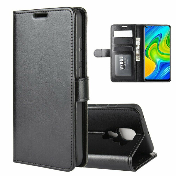 

Чехол-книжка Deexe Wallet Style для Xiaomi Redmi Note 9 / Redmi 10X - Black