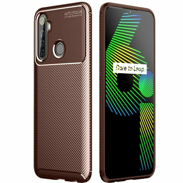 

Защитный чехол Deexe Fusion для Realme 6i - Brown