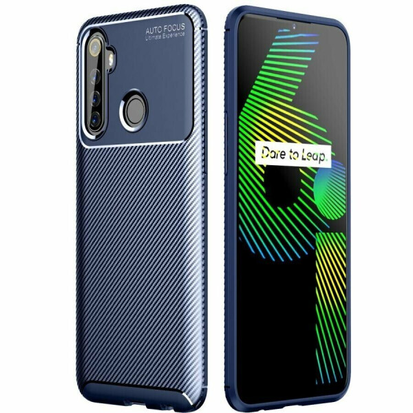 

Защитный чехол Deexe Fusion для Realme 6i - Blue
