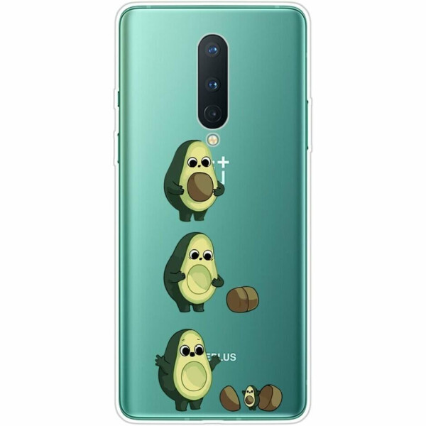 

Силиконовый (TPU) чехол Deexe Pretty Glossy для OnePlus 8 - Avocado