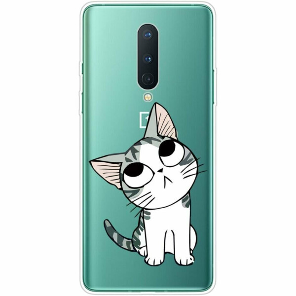 

Силиконовый (TPU) чехол Deexe Pretty Glossy для OnePlus 8 - Cat