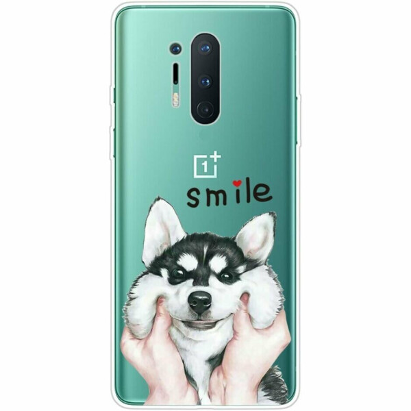 

Силиконовый (TPU) чехол Deexe Pretty Glossy для OnePlus 8 Pro - Smile Dog