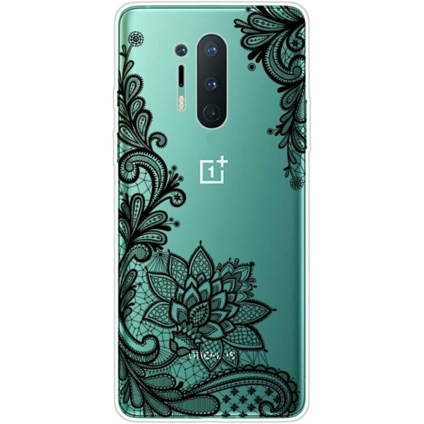 

Силиконовый (TPU) чехол Deexe Pretty Glossy для OnePlus 8 Pro - Lace Flower