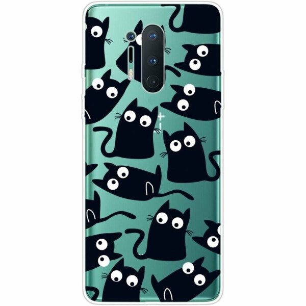 

Силиконовый (TPU) чехол Deexe Pretty Glossy для OnePlus 8 Pro - Black Rats