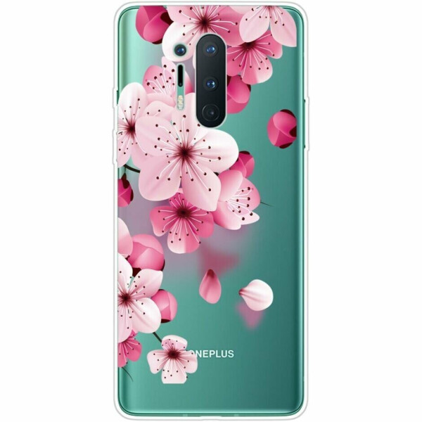 

Силиконовый (TPU) чехол Deexe Pretty Glossy для OnePlus 8 Pro - Flower