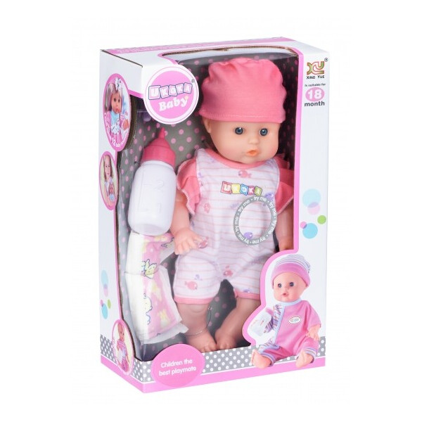 

Пупс Same Toy Ukoka в белом с аксессуарами и звуком 35см (8018M2Ut)