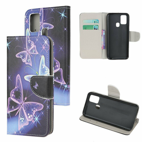

Чехол-книжка Deexe Color Wallet для Samsung Galaxy A21s (A217) - Magic Butterflies