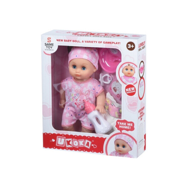 

Пупс Same Toy с аксессуарами и звуком 38 см (8015E4Ut)