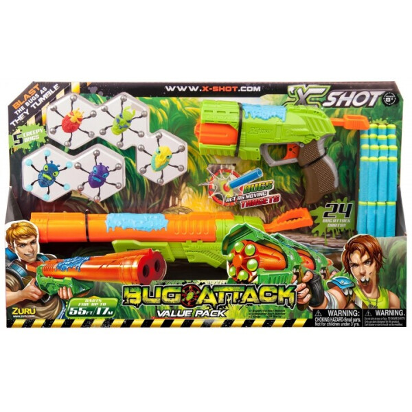 

Набор игрушечного оружия Zuru X-Shot 2 шт 24 патрона (4804)