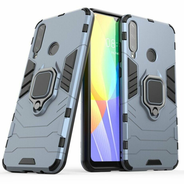 

Защитный чехол Deexe Hybrid Case для Huawei Y6p - Blue