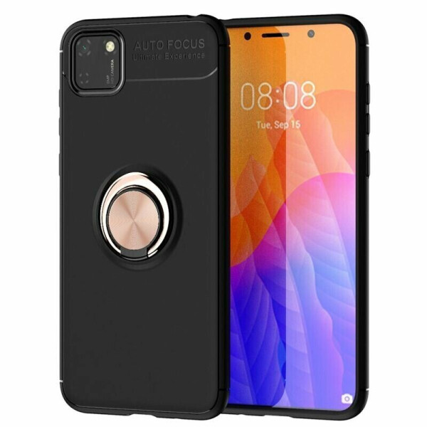 

Защитный чехол UniCase Magnetic Ring для Huawei Y5p - Black / Rose Gold