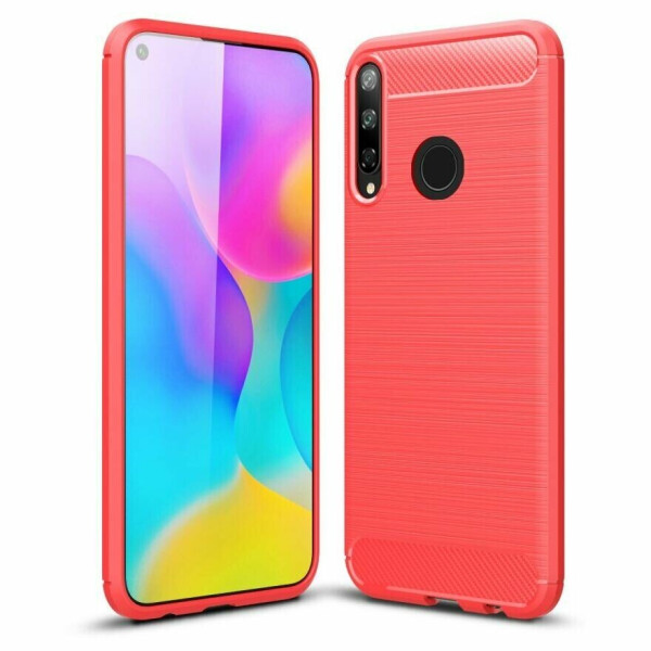 

Защитный чехол UniCase Carbon для Huawei P40 Lite E - Red