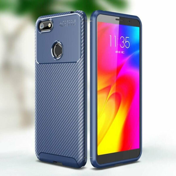 

Защитный чехол Deexe Fusion для Motorola Moto E6 Play (XT2029) - Blue