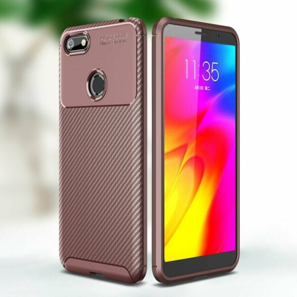 

Защитный чехол Deexe Fusion для Motorola Moto E6 Play (XT2029) - Brown