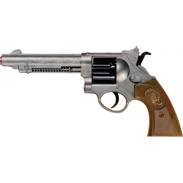 

Пистолет Edison Giocattoli West Colt 28 см 8 зарядный с мишенью и пульками (ED-0465320)