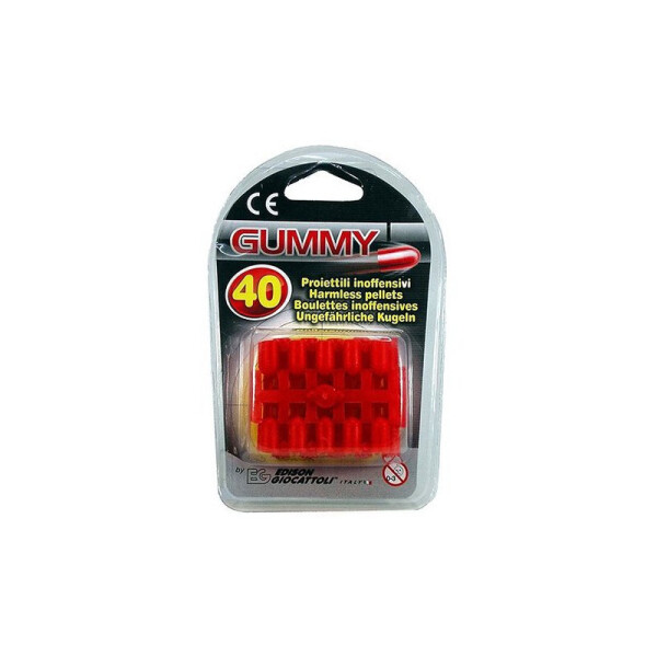 

Пульки резиновые Edison Giocattoli Gummy 8мм 40 шт (ED-0410420)