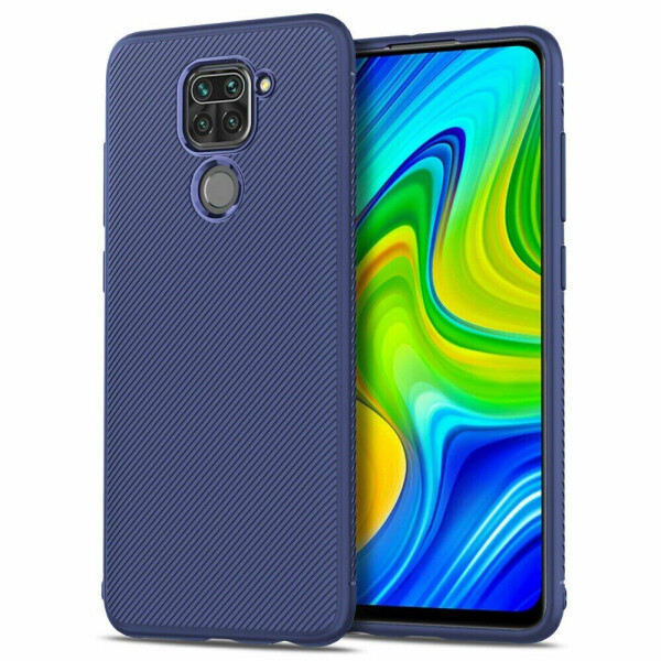 

Защитный чехол UniCase Twill Soft для Xiaomi Redmi Note 9 / Redmi 10X - Blue