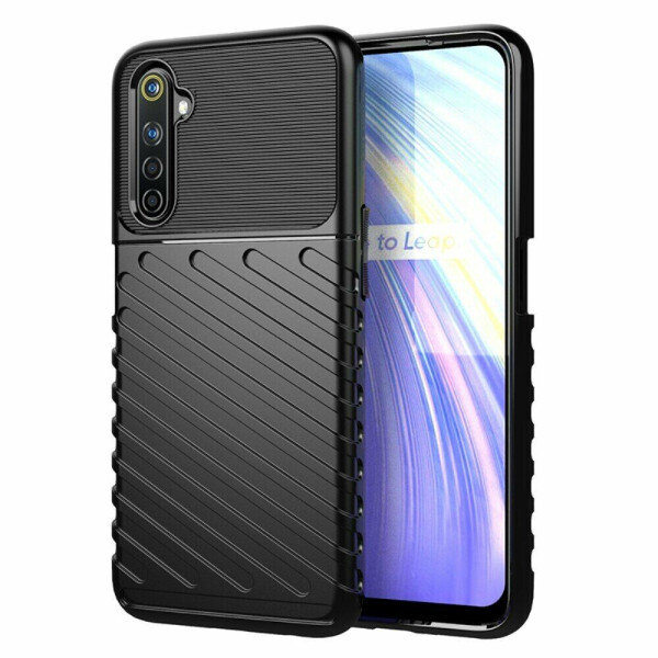 

Защитный чехол Deexe Thunder Series для Realme 6 - Black