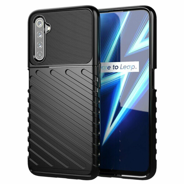 

Защитный чехол Deexe Thunder Series для Realme 6 Pro - Black