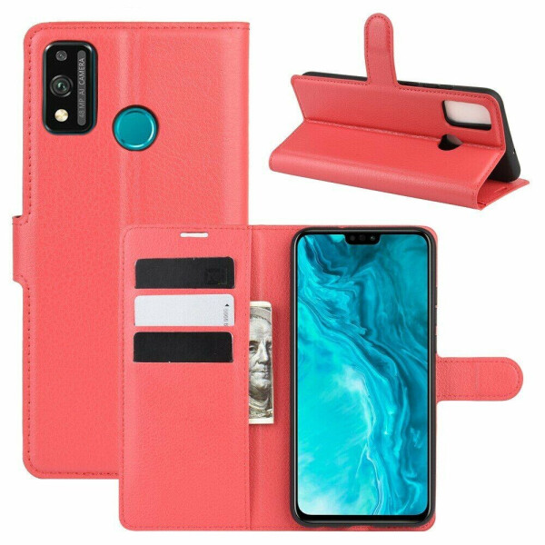 

Чехол-книжка Deexe Book Type для Huawei Honor 9X Lite - Red